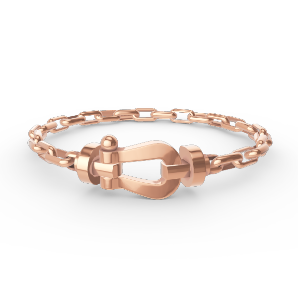 ¡®Star¡¯FORCE LARGE HORSESHOE CLASP  METAL BRACELET