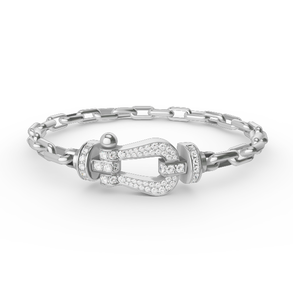 ¡®Star¡¯FORCE LARGE HORSESHOE CLASP  METAL BRACELET