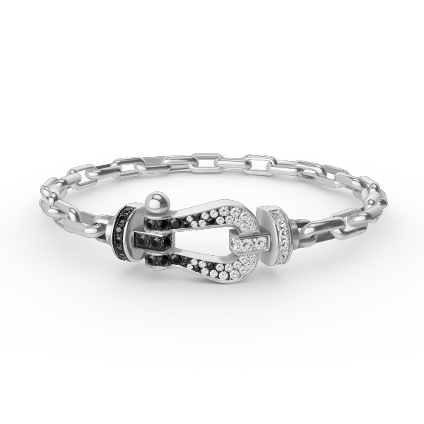 ¡®Star¡¯FORCE LARGE HORSESHOE CLASP  METAL BRACELET