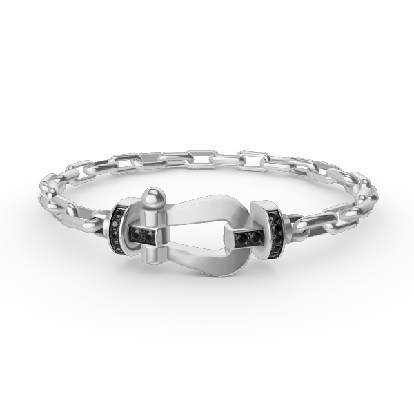 ¡®Star¡¯FORCE LARGE HORSESHOE CLASP  METAL BRACELET