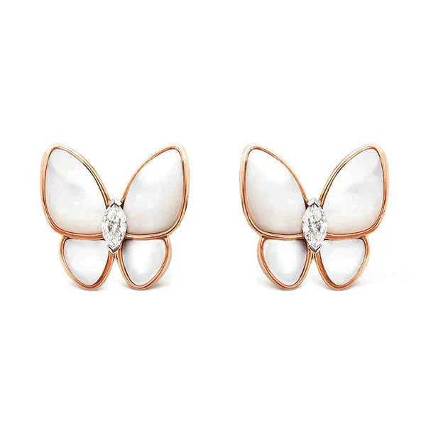 ¡®Star¡¯BUTTERFLY MOP DIAMOND EARRINGS