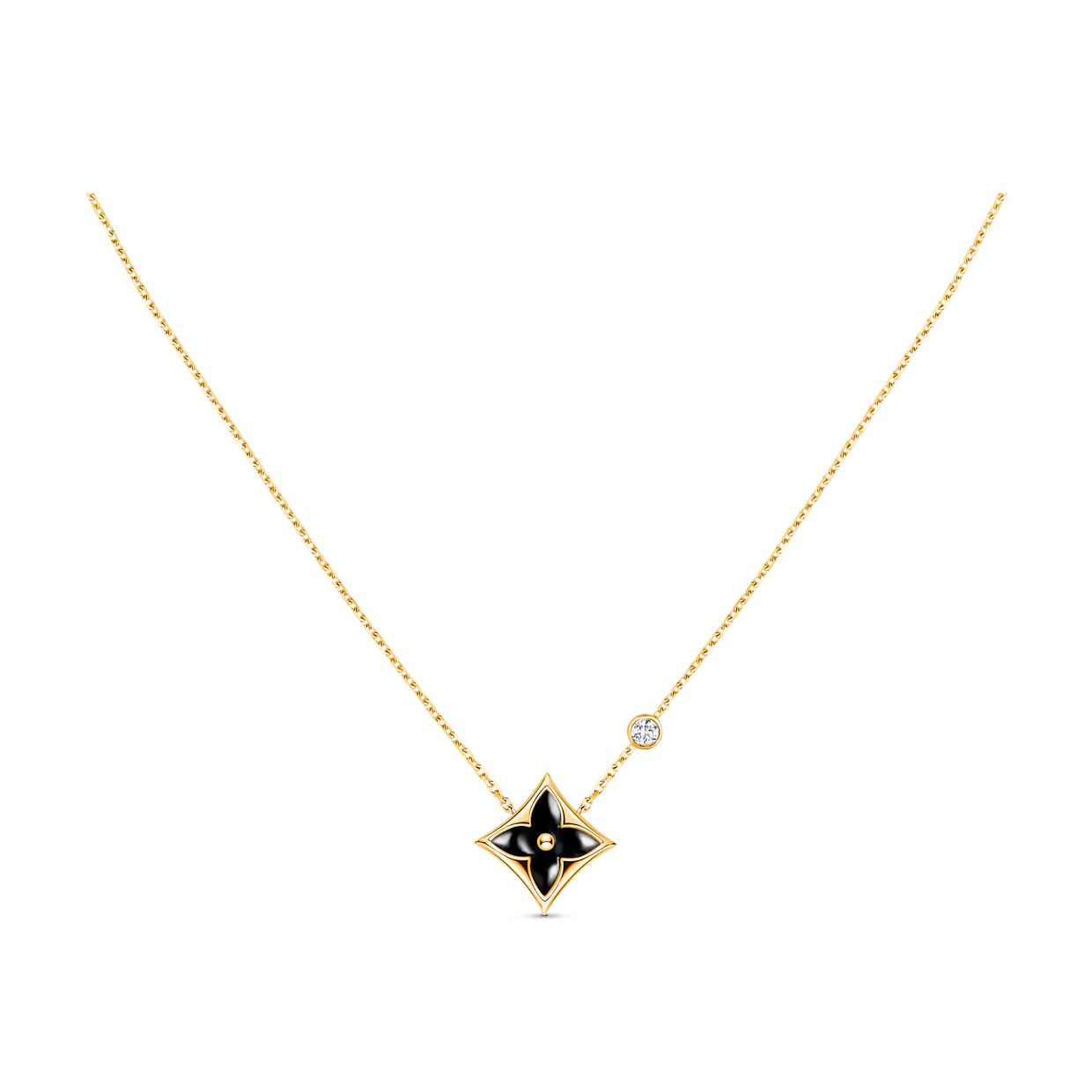¡®Star¡¯STAR BLACK MOP NECKLACE