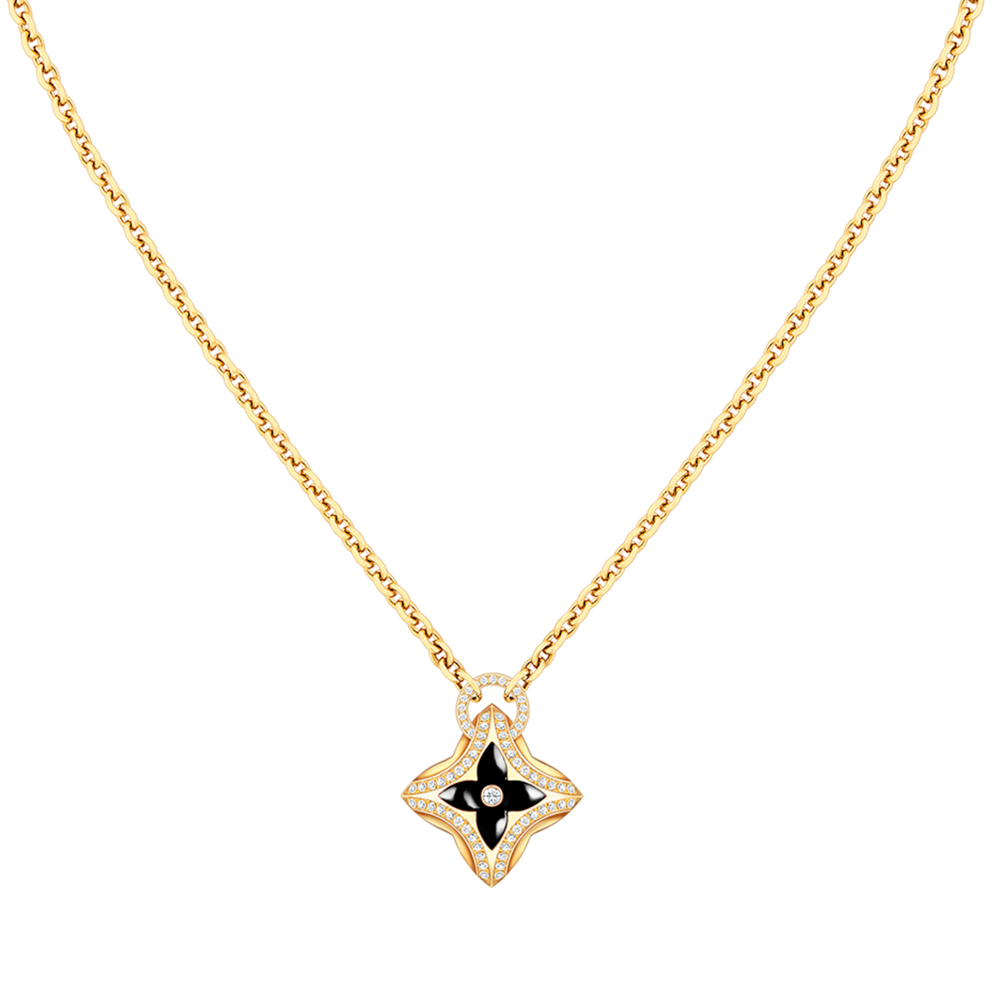 ¡®Star¡¯STAR PEDANT PINK GOLD DIAMOND NECKLACE
