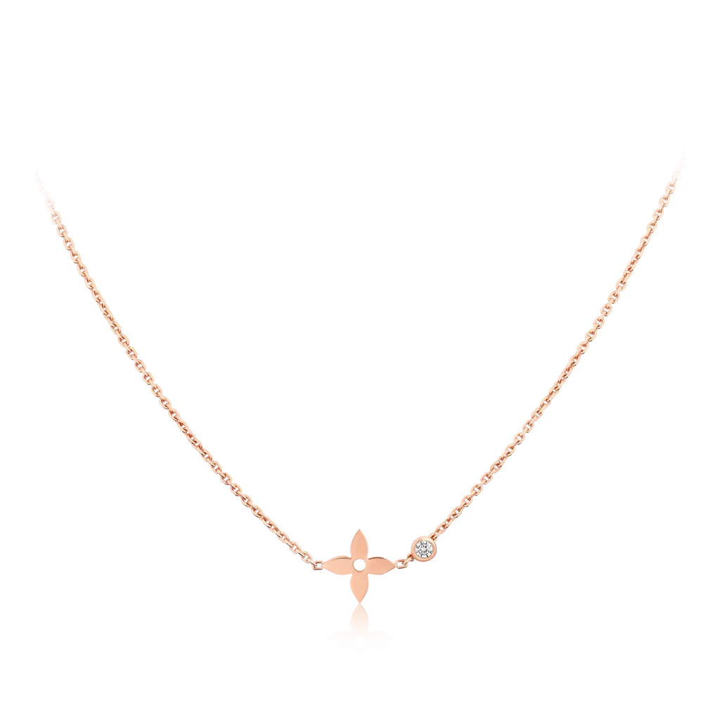 ¡®Star¡¯BLOSSOM PENDANT PINK GOLD AND DIAMOND
