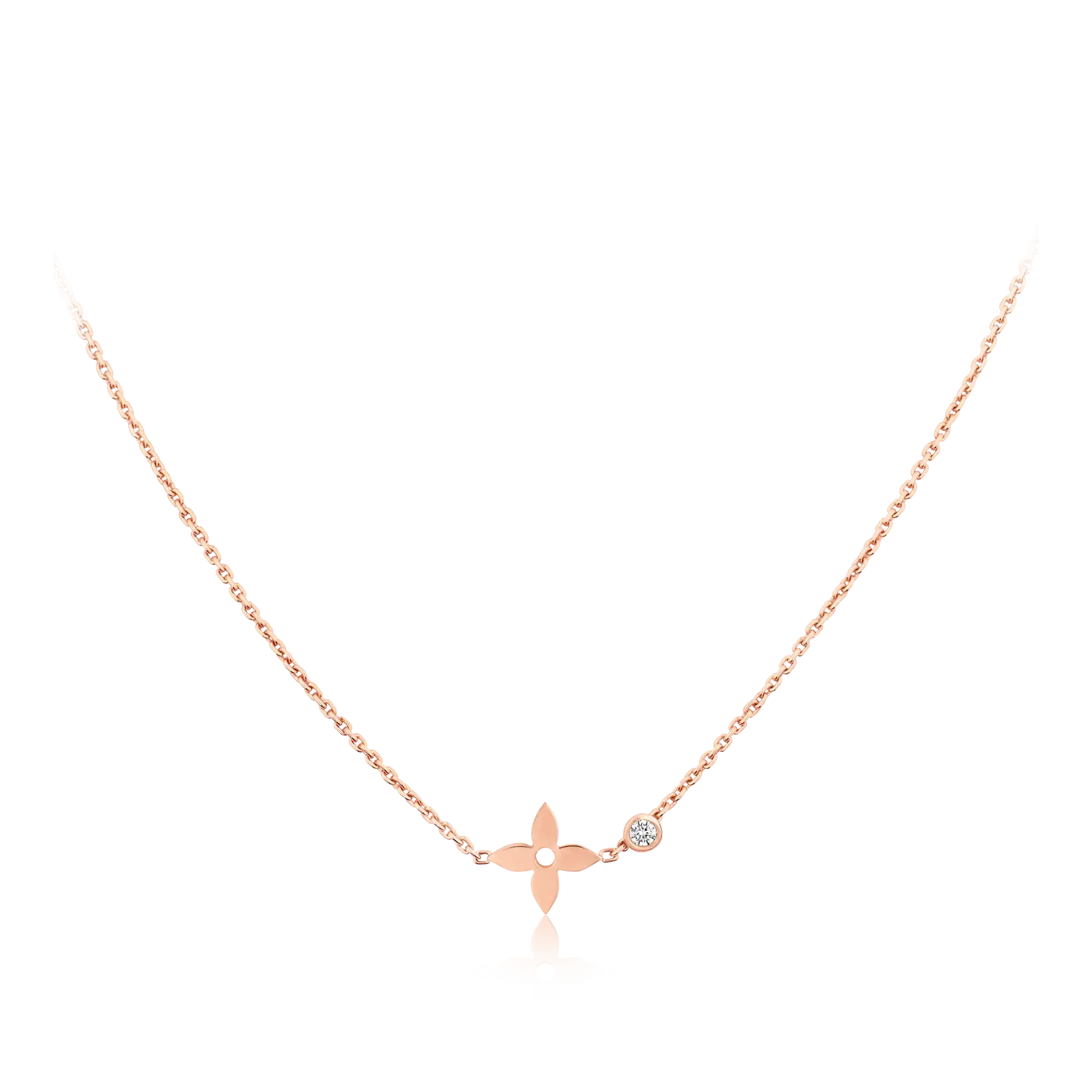 ¡®Star¡¯BLOSSOM PENDANT PINK GOLD AND DIAMOND