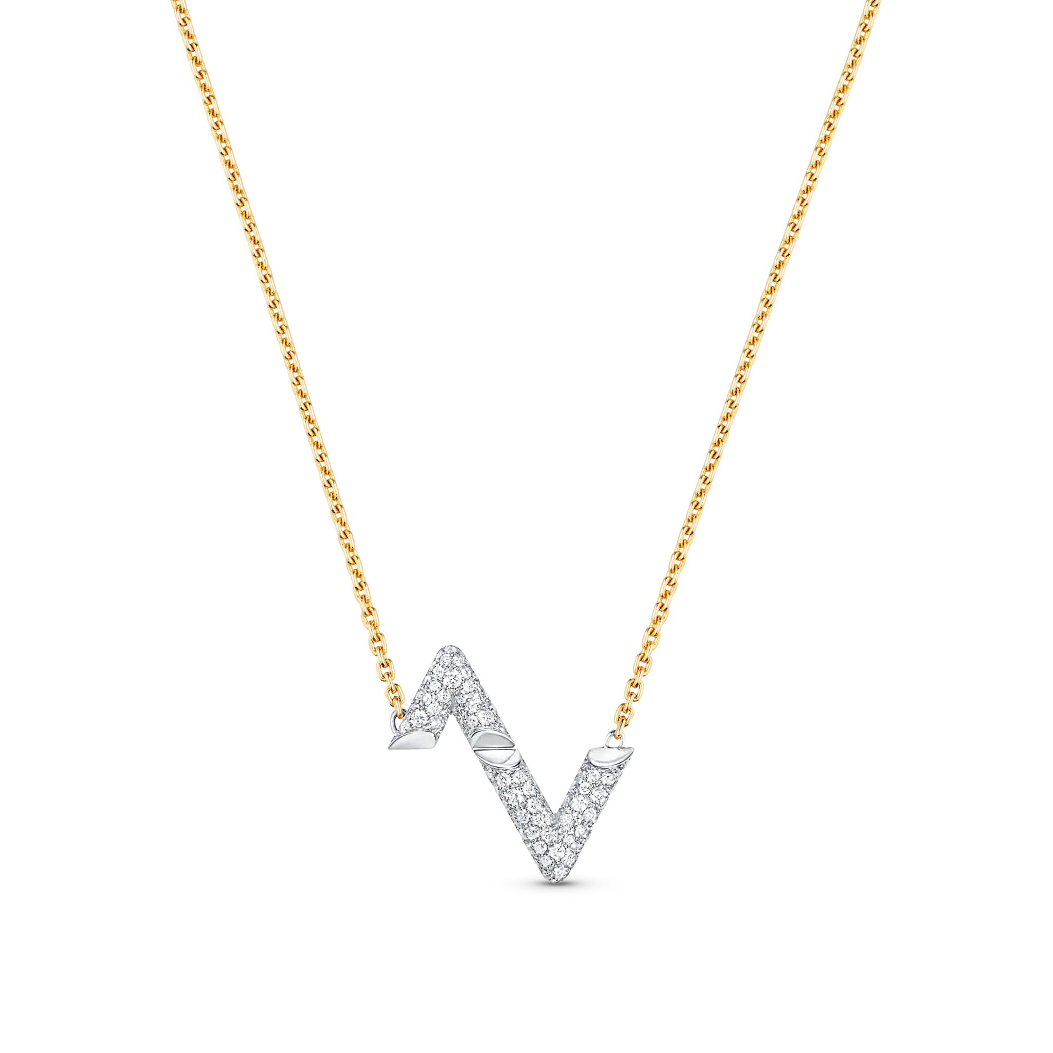 ¡®Star¡¯VOLT SILVER DIAMOND PEDANT NECKLACE