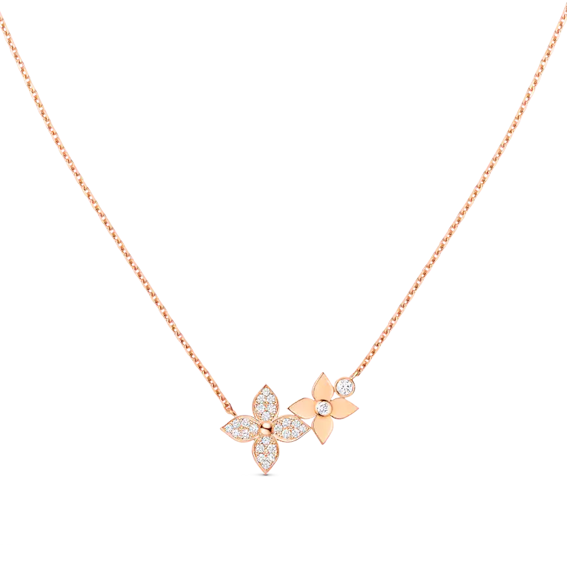 ¡®Star¡¯STAR BLOSSOM NECKLACE PINK GOLD DIAMONDS
