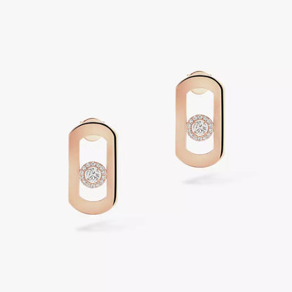[moco jewelrys ]So Move Diamond Earrings in Yellow Gold