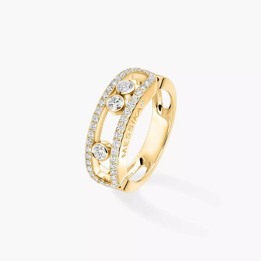 [moco jewelrys ] Move Gold Diamond Pave_ Ring