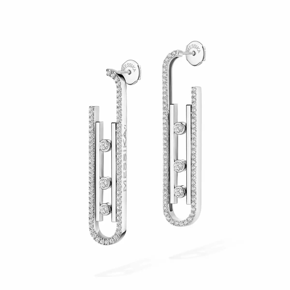 [moco jewelrys ]Diamond Pendant Earrings Move 10Th
