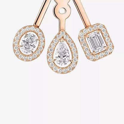 [moco jewelrys ] My Twin Trio  Diamond Earrings