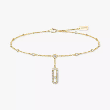 [moco jewelrys ] Move Uno pavé ankle bracelet