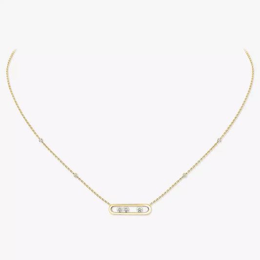 [moco jewelrys ] Baby Move Gold Diamond Necklace