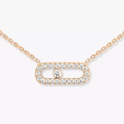 [moco jewelrys ]Diamond Necklace Move Uno