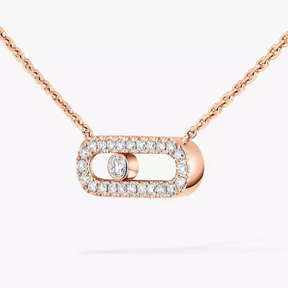[moco jewelrys ]Diamond Necklace Move Uno