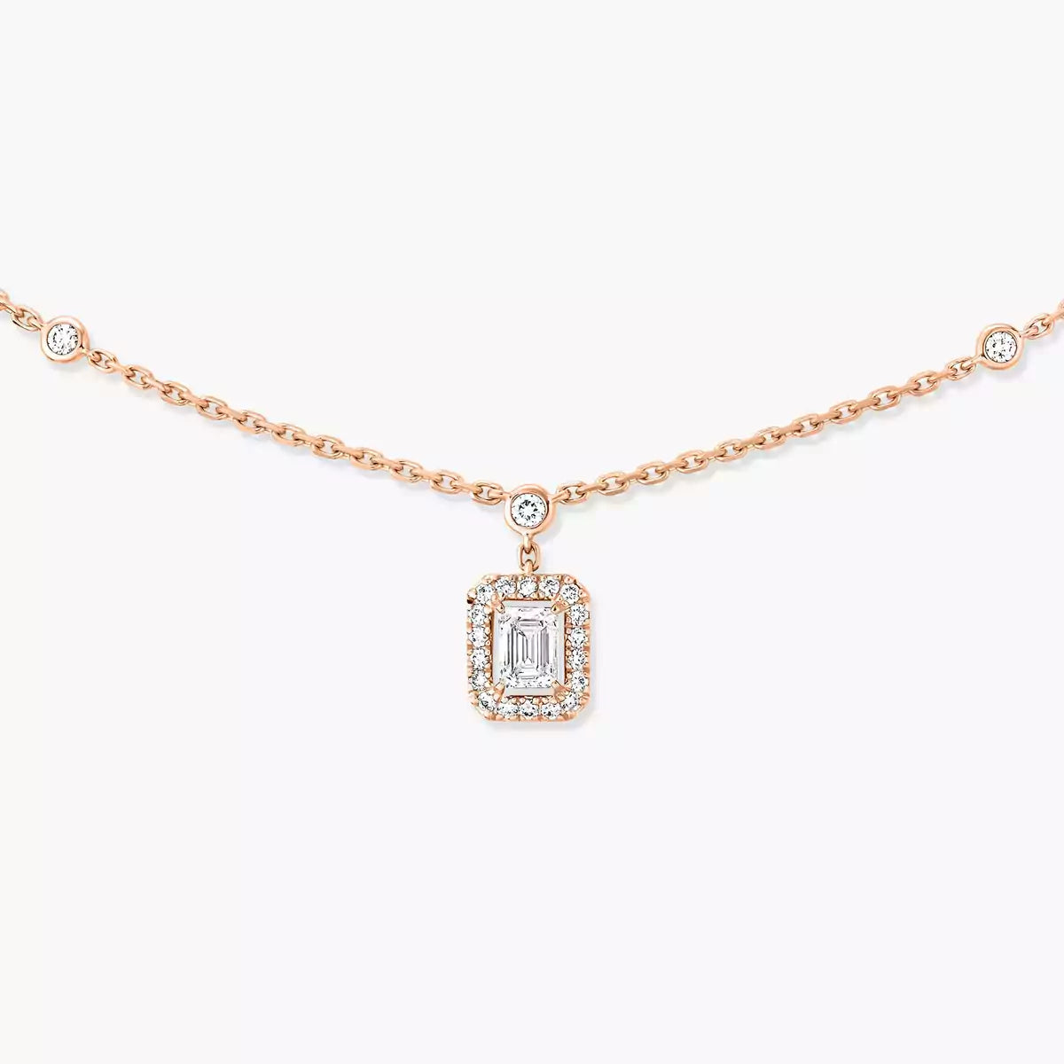 [moco jewelrys ]My Twin Diamond Necklace in Silver