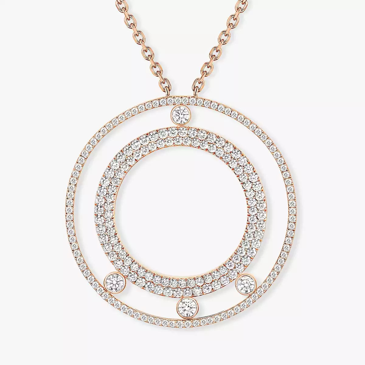 [moco jewelrys ]Move Romane Long Pave_-Set Diamond Necklace