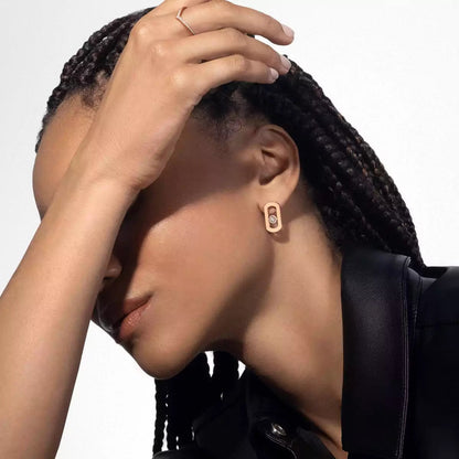 [moco jewelrys ]So Move Diamond Earrings in Yellow Gold