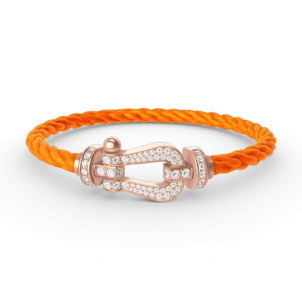 ¡®Star¡¯FORCE LARGE HORSESHOE FULL DIAMOND BRACELET ROSE GOLD