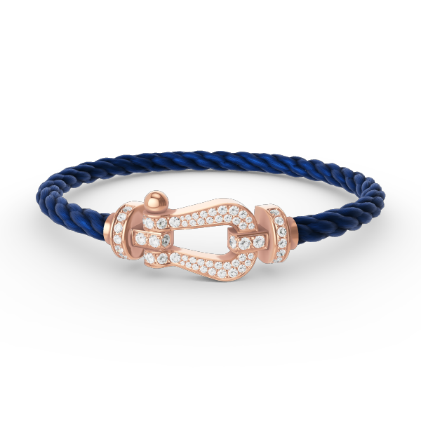 ¡®Star¡¯FORCE LARGE HORSESHOE FULL DIAMOND BRACELET ROSE GOLD