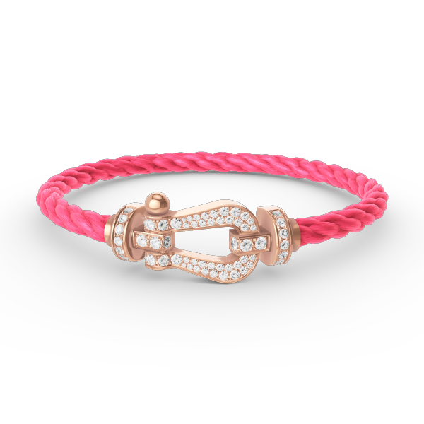 ¡®Star¡¯FORCE LARGE HORSESHOE FULL DIAMOND BRACELET ROSE GOLD
