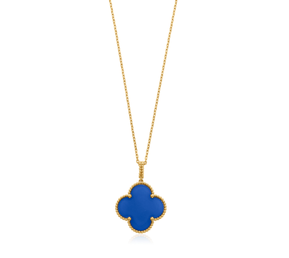 ¡®Star¡¯CLOVER 25MM NECKLACE TURQUOISE ROSE GOLD