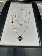 [¡®Star¡¯] 25 NEW CLOVER 15 MOTIFS PURPLE CHALCEDONY