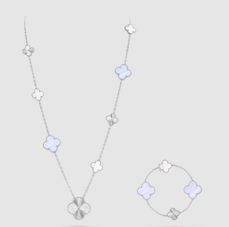 [¡®Star¡¯] 25 NEW CLOVER 15 MOTIFS PURPLE CHALCEDONY