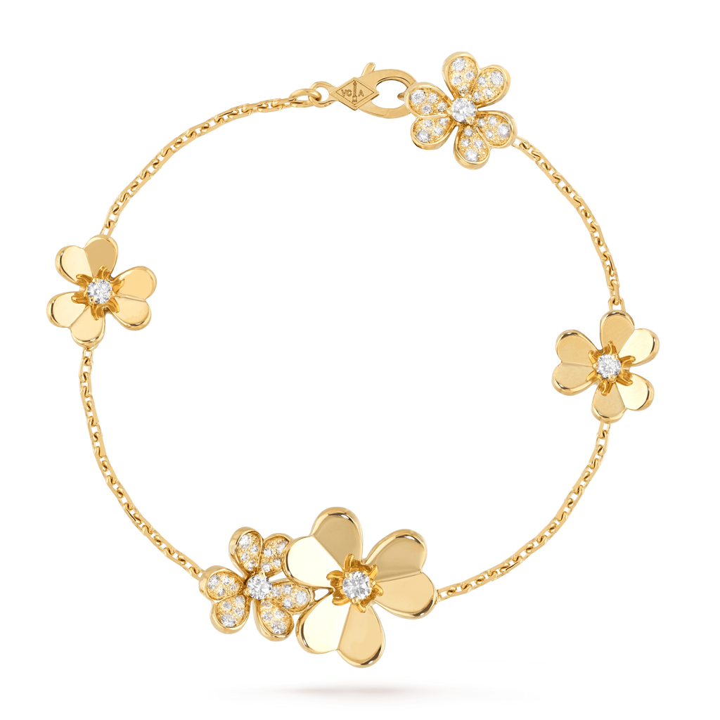 ¡®Star¡¯FRIVOLE GOLD 5 FLOWERS BRACELET