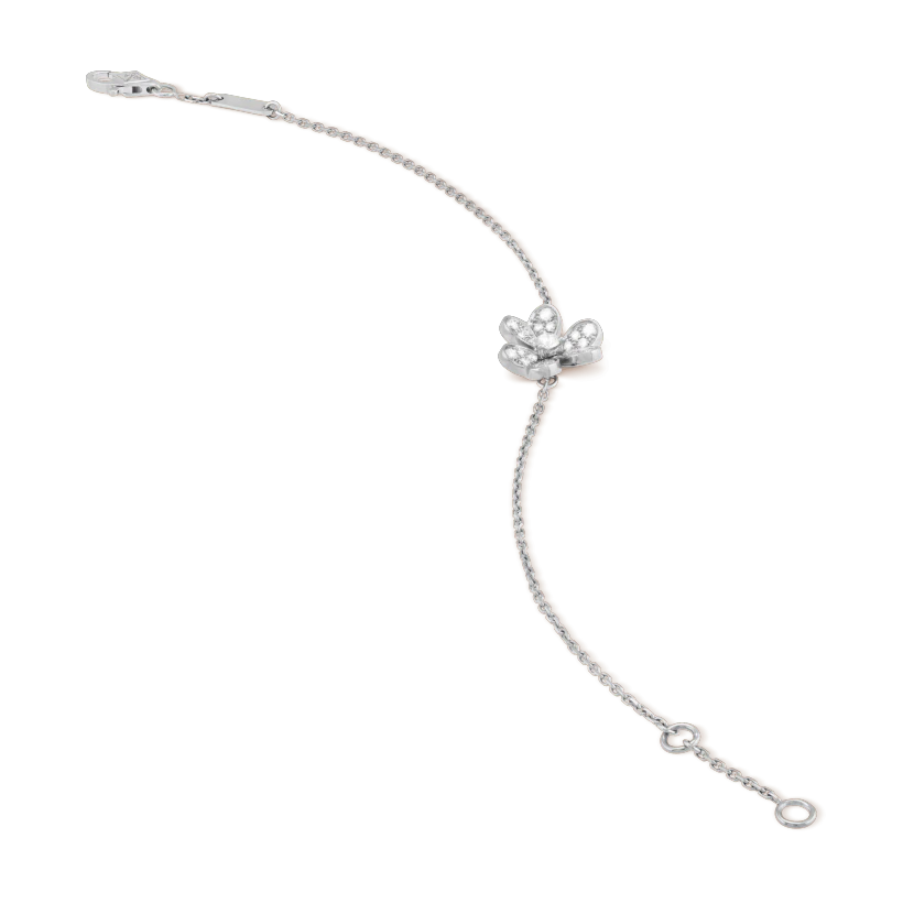 ¡®Star¡¯FRIVOLE SILVER FLOWER DIAMOND BRACELET