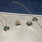 ¡®Star¡¯FRIVOLE  FLOWER MALACHITE EARRINGS