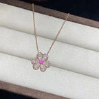 ¡®Star¡¯FRIVOLE ROSE GOLD FLOWER DIAMOND NECKLACE