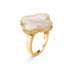 ¡®Star¡¯CLOVER WHITE MOP RING
