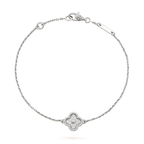 ¡®Star¡¯CLOVER  SINGLE FLOWER BRACELET SILVER