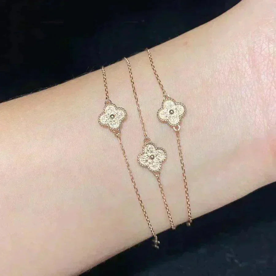 ¡®Star¡¯CLOVER SINGLE FLOWER BRACELET