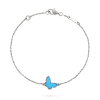 ¡®Star¡¯BUTTERFLY TURQUOISE BUTTERFLY BRACELET SILVER