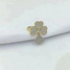 ¡®Star¡¯SWEET CLOVER WHITE MOP RING