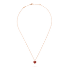 ¡®Star¡¯SWEET CLOVER CARNELIAN HEART NECKLACE