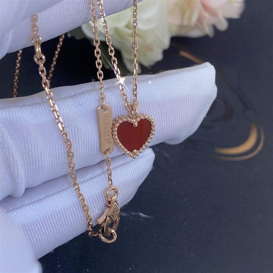 ¡®Star¡¯SWEET CLOVER CARNELIAN HEART NECKLACE
