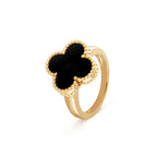 ¡®Star¡¯CLOVER ONYX RING