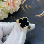 ¡®Star¡¯CLOVER ONYX RING