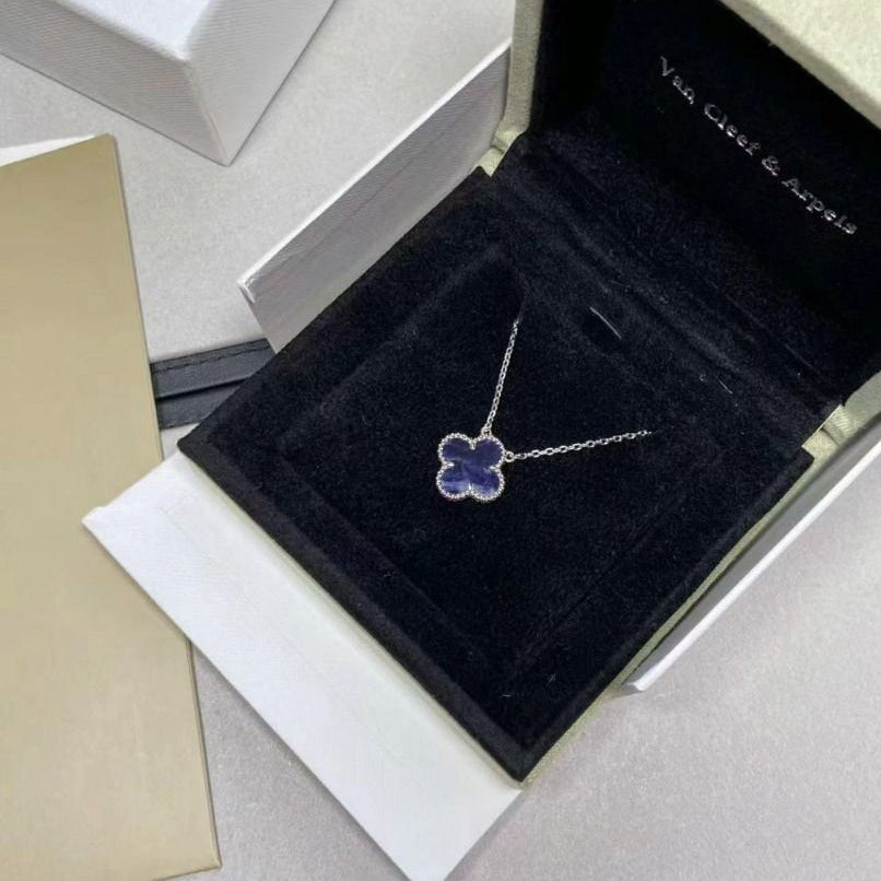 ¡®Star¡¯CLOVER 15MM PIETERSITE NECKLACE SILVER