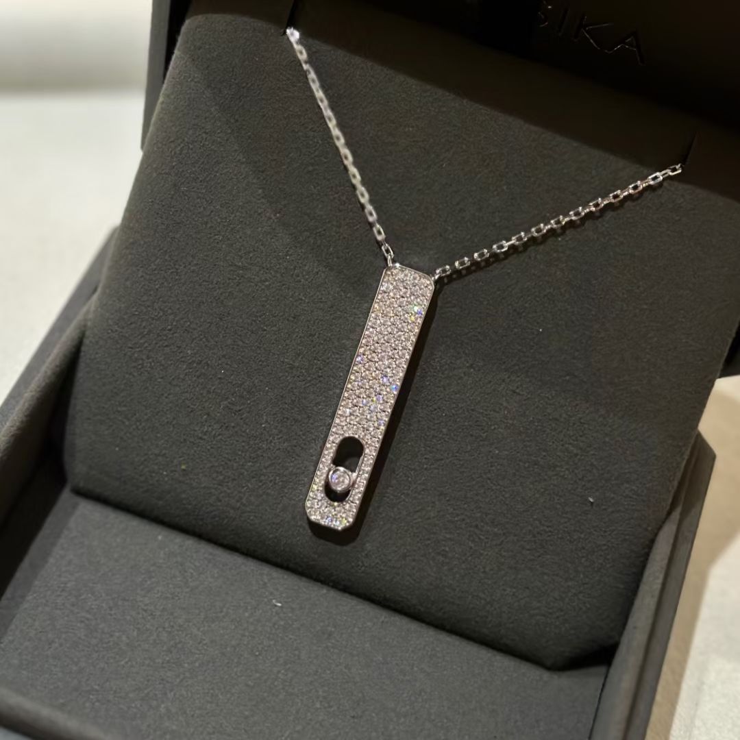 [moco jewelrys ]MY FIRST DIAMOND PAVED NECKLACE