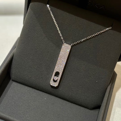 [moco jewelrys ]MY FIRST DIAMOND PAVED NECKLACE