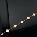 [Star]New  CLOVER 5 MOTIFS  PINK MOP BRACELET COLLECTION