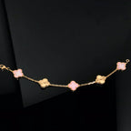 [Star]New  CLOVER 5 MOTIFS  PINK MOP BRACELET COLLECTION