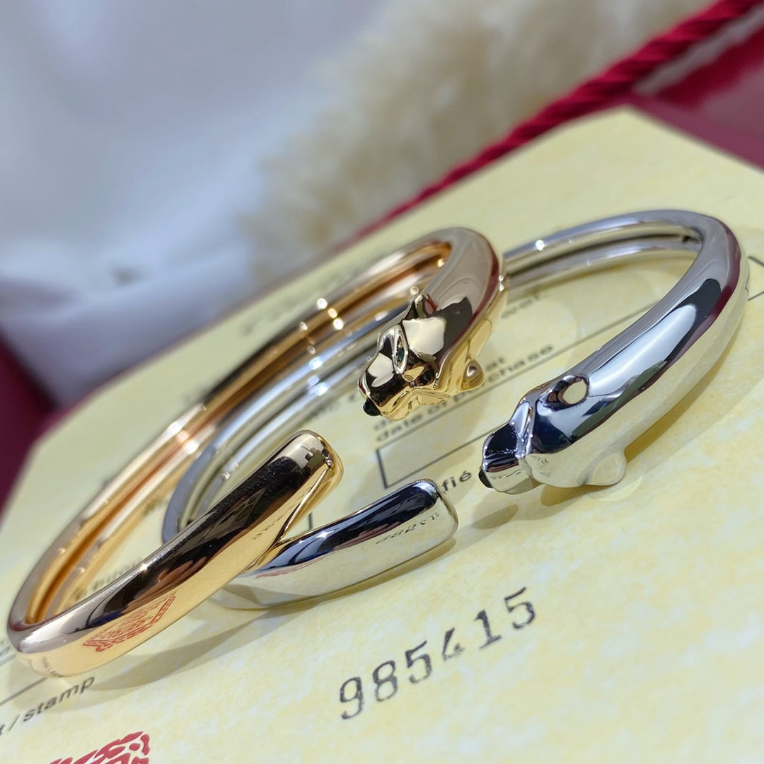 ¡®Star¡¯PANTHERE SILVER OPEN BRACELET
