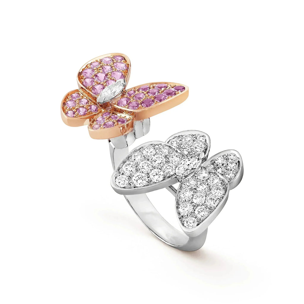 ¡®Star¡¯TWIN BUTTERFLY DIAMOND RING