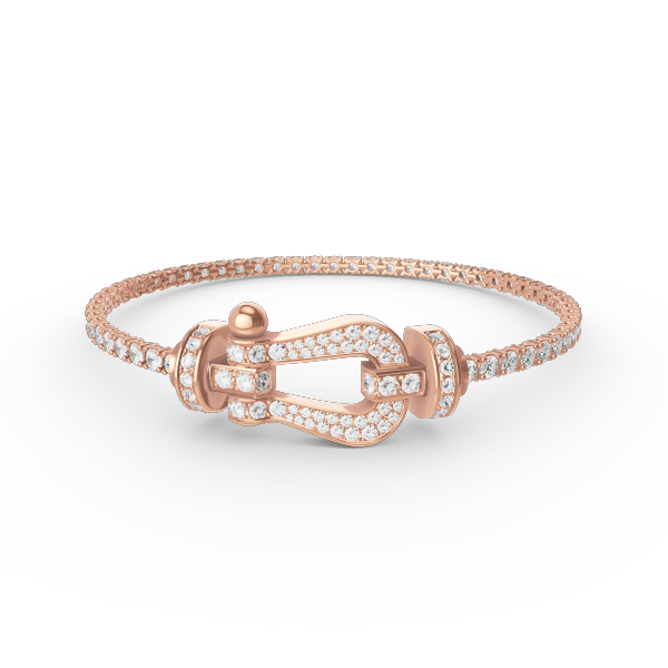 ¡®Star¡¯FORCE  LARGE HORSESHOE FULL DIAMOND TENNIS BRACELET
