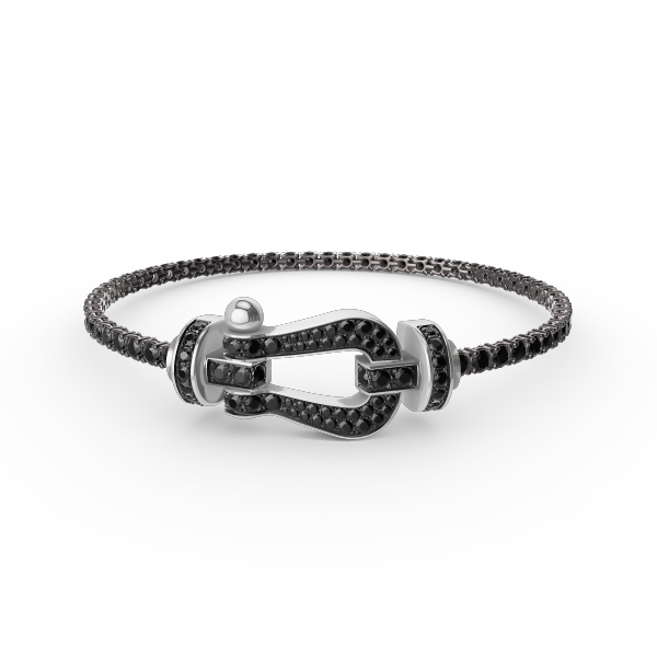 ¡®Star¡¯FORCE  LARGE HORSESHOE FULL DIAMOND TENNIS BRACELET
